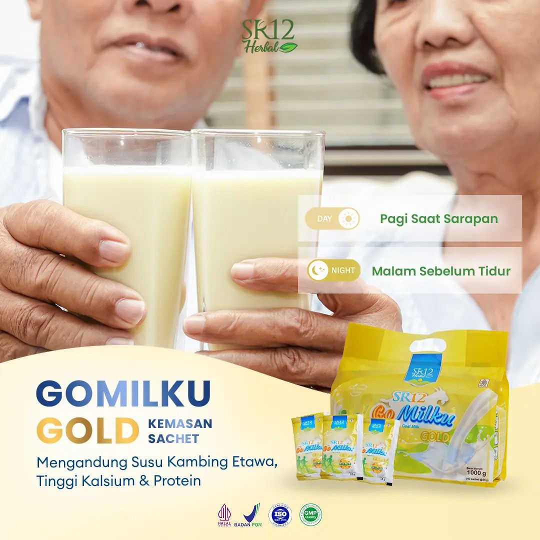 Susu Kambing Go Milku SR12 Gold Sachet - Gambar 4