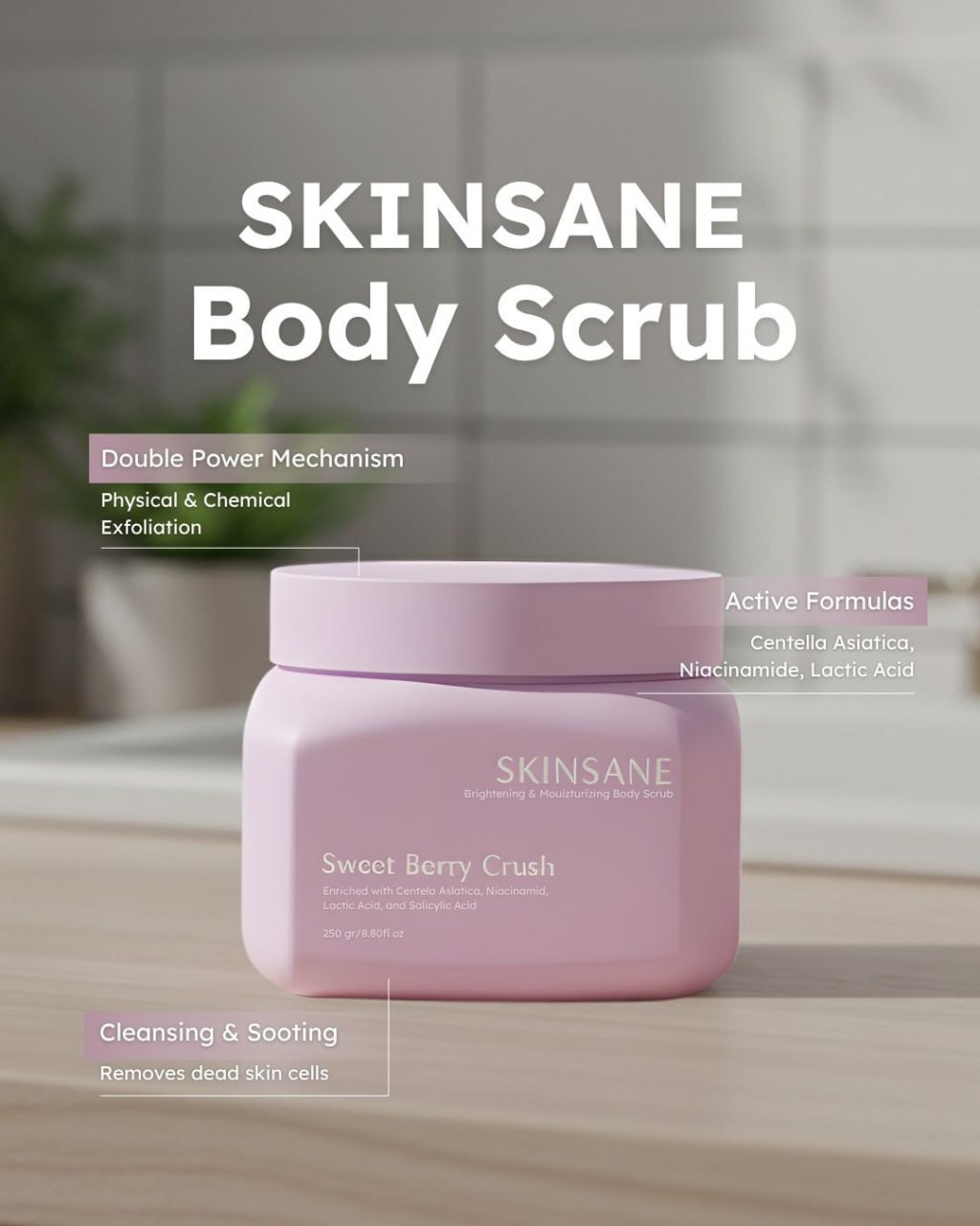 Skin Sane Body Scrub - Gambar 2