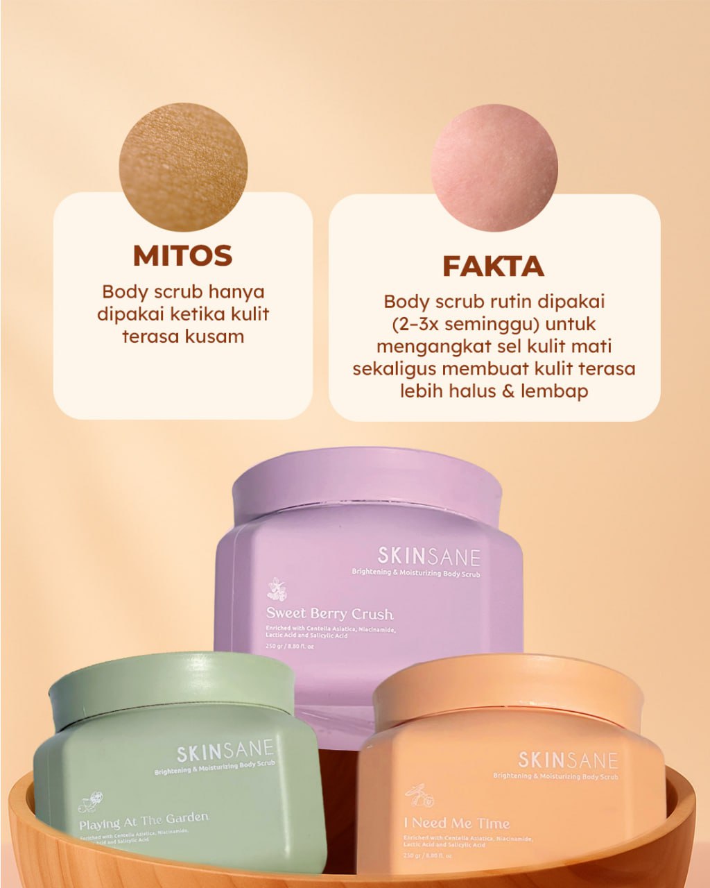 Skin Sane Body Scrub - Gambar 3